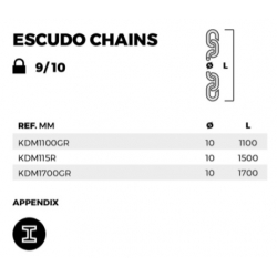 Łańcuch Escudo 10mm (bez zamknięcia)