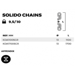 Łańcuch Solido 13mm (bez zamknięcia)